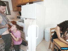 Ginormous Man Rod Stepson Deep Throat Fuckfest With Money-Shot