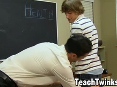 Tutor Danny Brooks assfucking breeds super-cute schoolgirl Dean Holland