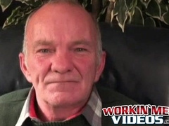 Stunning mature hunk masturbates his big rock hard cock