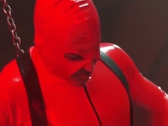 Bound dude whipped and fucked gay BDSM