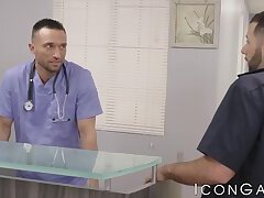 Janitor Argos Santini fucks doctor Colby Tucker in hospital