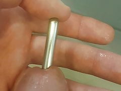 Peehole abuse with metal chop stick