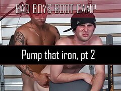 Lee Garcia takes a cock deep in his ass at the gym