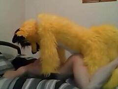 Skinny Twink Fucked By Mascot