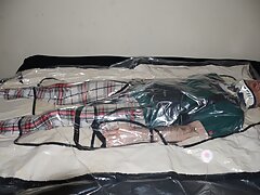 Feb 19 2023 - A very relaxing session in the vacbag with my spinal brace, C-Collar & PVC Aprons