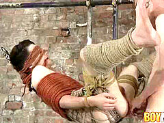 youngster Edwin Sykes corded and blindfolded for domination & submission banging