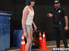 Daddy Drew Sebastian submits and fists Jack Hunter and Josh Mikael