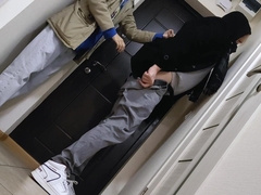 Female domination handballing - Ruin fellow's arse! - Unexperienced Euro Ambidextrous Duo