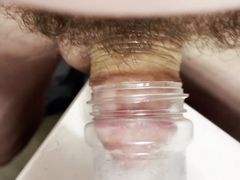Sticking my small dick in a jar