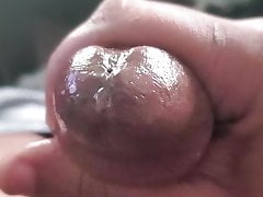 Playing with my fat black dick...