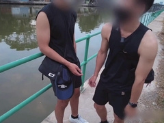 Young youngsters travel go to motel poke man killer muscle without a condom