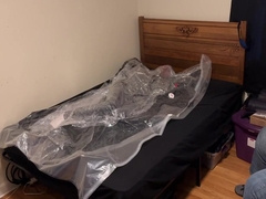 Jan 10 2023 - A Long Sweaty Relaxing Vacpacking In My Shiny Ski Jacket Pvc Aprons & Lead Aprons