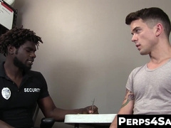 Naughty Twink Crook Fucked by Big Black Cocked Guard 2