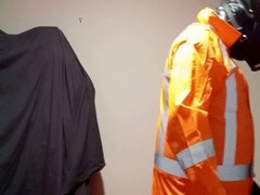 Latex Boy in Pvc Layers