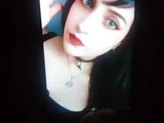 Cum Tribute to Sexy Goth Girl (Request)
