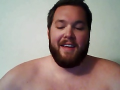 Fat cub jerking off