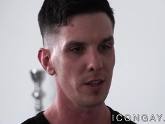 Inked homo Michael Stax eats ass before anal pounding