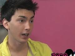 Raw bareback sex with two emo nerdy guys