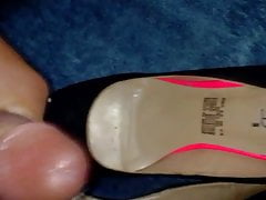 Beautiful high heels black cumshot