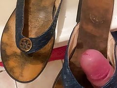 Cum on Moms Tory Burch Sandals
