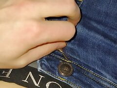 Horny solo guy masturbates big cock cumming a lot