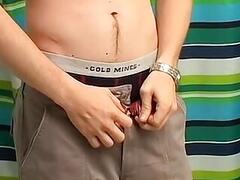 Twink Bryce Corbin showers & masturbates solo on camera