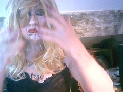 Abominable bitch Sarah's smoking, pee guzzling, bumfuck foray and onanism abasement