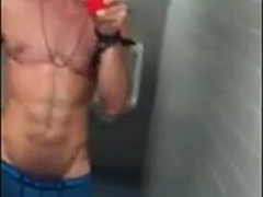 Muscle Man Unwraps Outdoors, Expecting to Get Caught