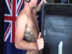 Aussie Jayden gets gloryhole BJ