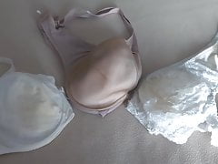 3 new bras already stained with my cum