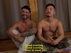 PETERFEVER Tatted Kenjie Licks butthole Tezro Butt Before Stiff Smash