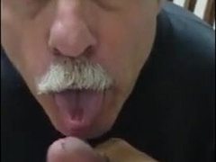 Elder father give me oral job and slurp my jizm