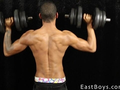 Omar Ali flexing and teasing the viewers