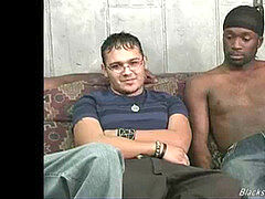 dangled black dudes sharing a ultra-kinky white dude