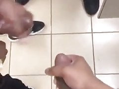 Black Bros Bating & Nutting in Bathroom