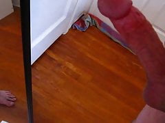 Bedroom Mirror Cumblast Shooting Another Hot Load