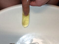 Pee in a condom