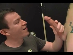 Big cock blowjob in moving car