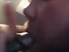 Sucking black cock