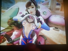 Cum Tribute to D.Va's Slutty body SoP