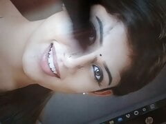 Nayan facial rubbing oily black cock