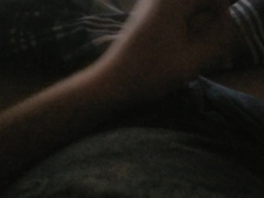 Nerdy nubile drains off thinking about kick