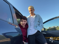 Public Deep-throat & Facial cumshot ! Gigantic Cum shot! LetThemWatch