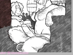 Exhibitionist, tetraphilia, large cock