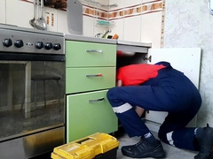 Faux Call Plumber Pokes Imaginary Customer Rock-Hard