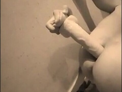 Twink Takes a Big Dildo Balls Deep