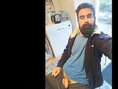 Mature fur covered folks with uncut manstick