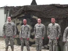 Army cadets sucking cock