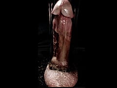 Veiny Cock in Slow Pumping Milking Machine