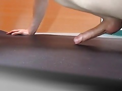 Pushups humping and cumming handsfree